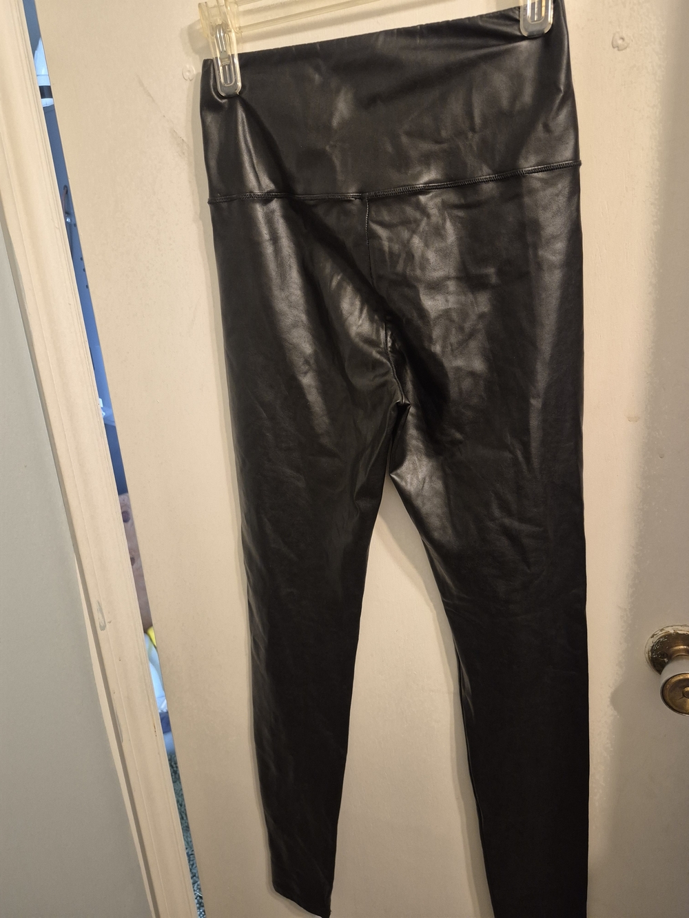 Wilfred Free Black Faux Leather High Waist Leggings